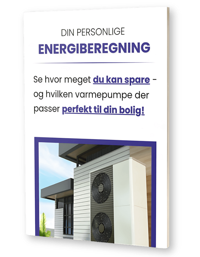 Eksempel på den personlige energiberegning du modtager fra Gyrstinge VVS